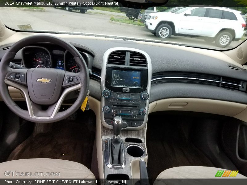Summit White / Cocoa/Light Neutral 2014 Chevrolet Malibu LT