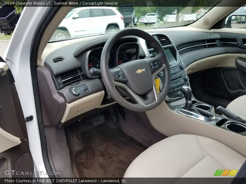 Summit White / Cocoa/Light Neutral 2014 Chevrolet Malibu LT