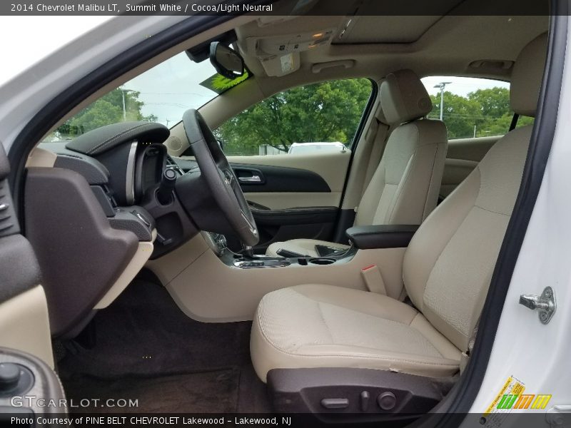 Summit White / Cocoa/Light Neutral 2014 Chevrolet Malibu LT