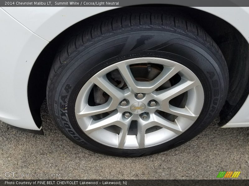 Summit White / Cocoa/Light Neutral 2014 Chevrolet Malibu LT