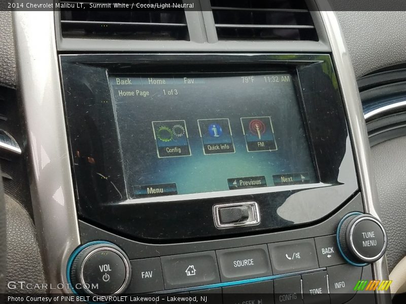 Summit White / Cocoa/Light Neutral 2014 Chevrolet Malibu LT
