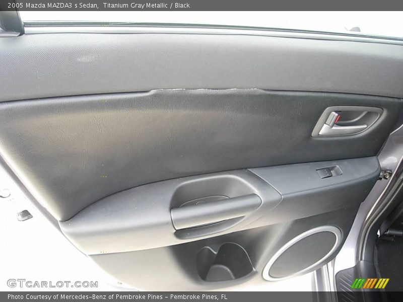 Titanium Gray Metallic / Black 2005 Mazda MAZDA3 s Sedan