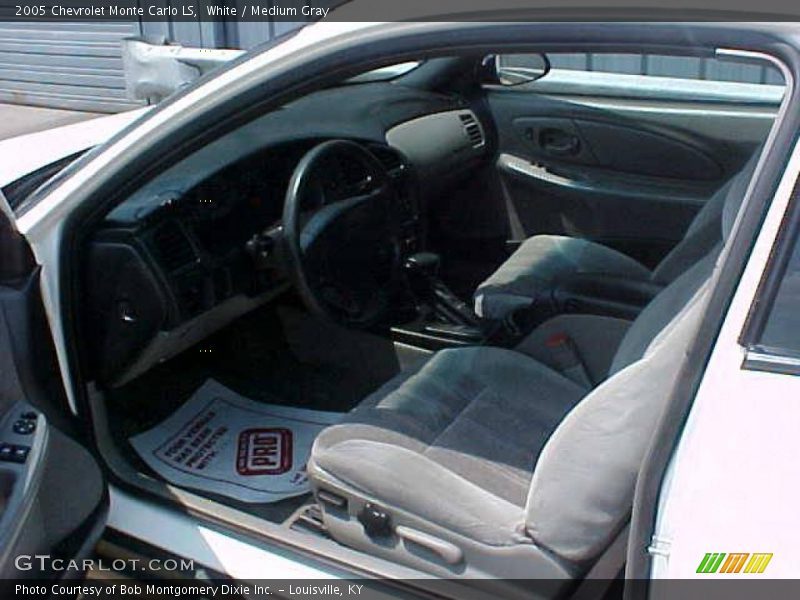 White / Medium Gray 2005 Chevrolet Monte Carlo LS