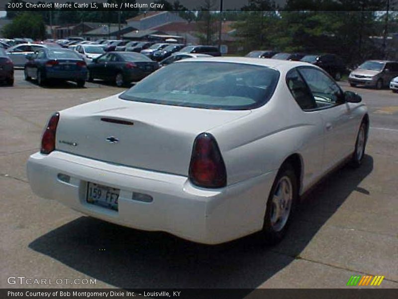 White / Medium Gray 2005 Chevrolet Monte Carlo LS