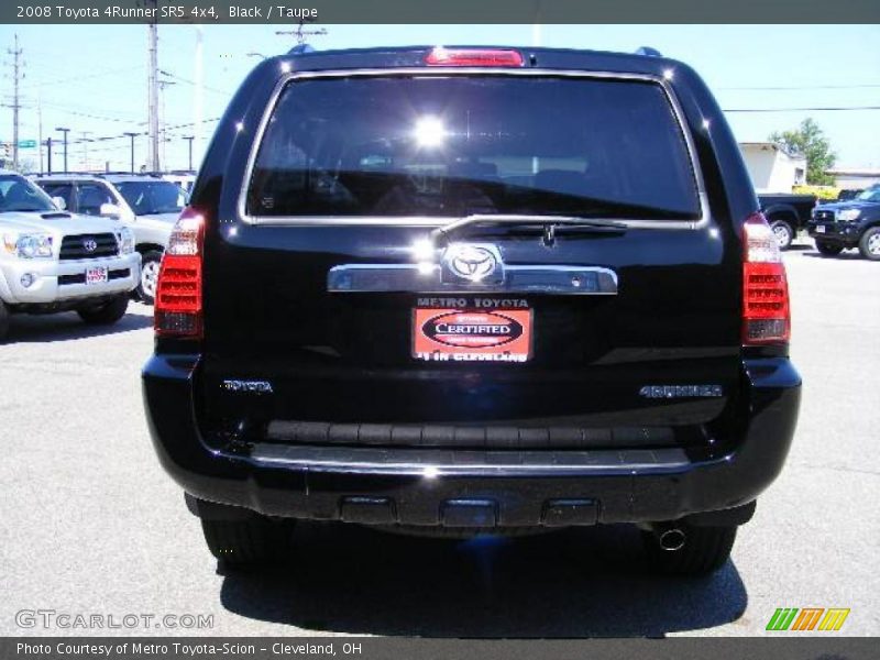 Black / Taupe 2008 Toyota 4Runner SR5 4x4