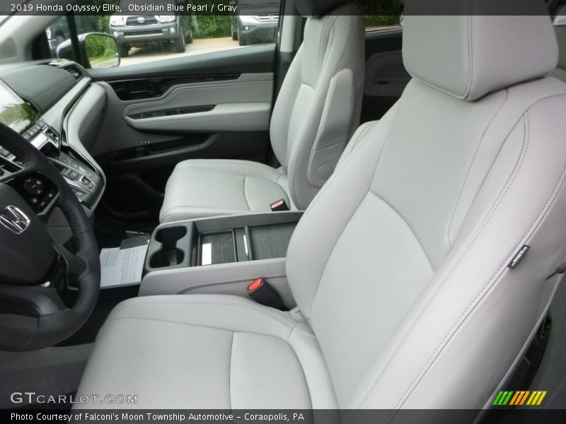 Front Seat of 2019 Odyssey Elite