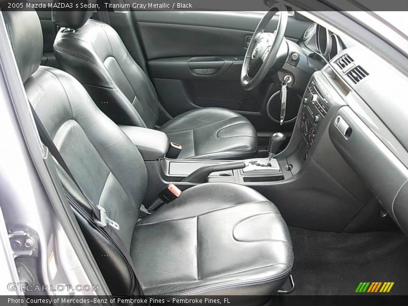 Titanium Gray Metallic / Black 2005 Mazda MAZDA3 s Sedan