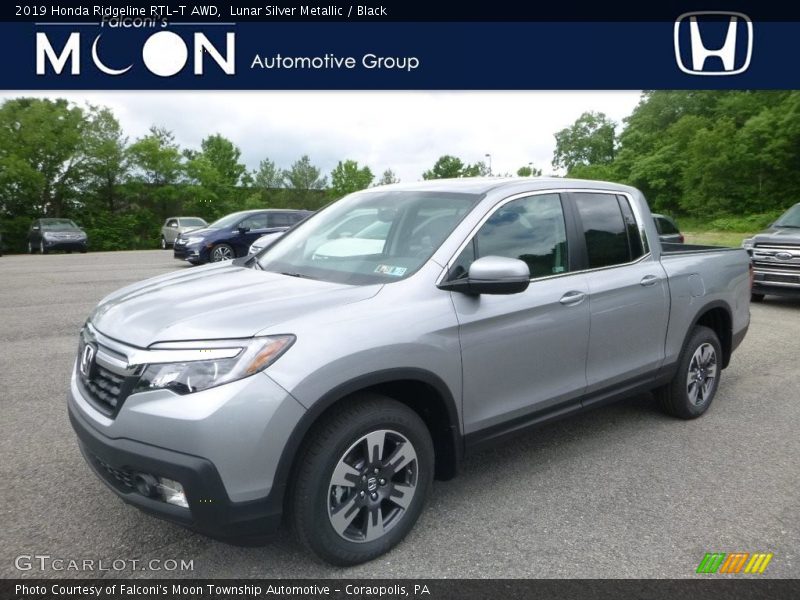 Lunar Silver Metallic / Black 2019 Honda Ridgeline RTL-T AWD