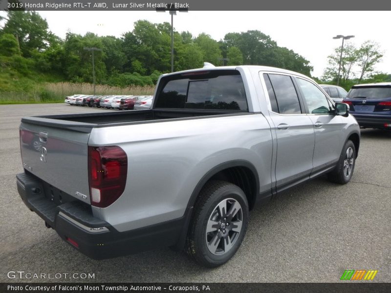 Lunar Silver Metallic / Black 2019 Honda Ridgeline RTL-T AWD