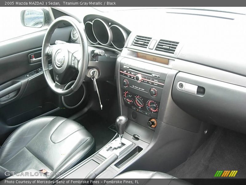 Titanium Gray Metallic / Black 2005 Mazda MAZDA3 s Sedan