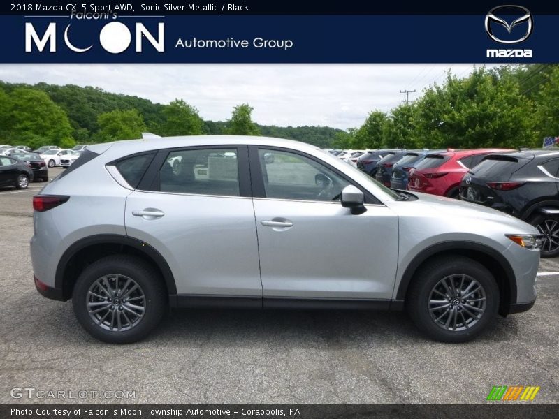 Sonic Silver Metallic / Black 2018 Mazda CX-5 Sport AWD