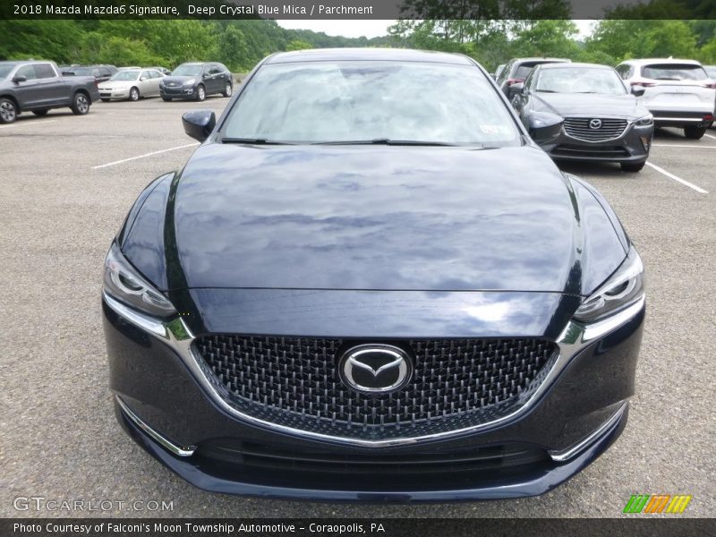 Deep Crystal Blue Mica / Parchment 2018 Mazda Mazda6 Signature