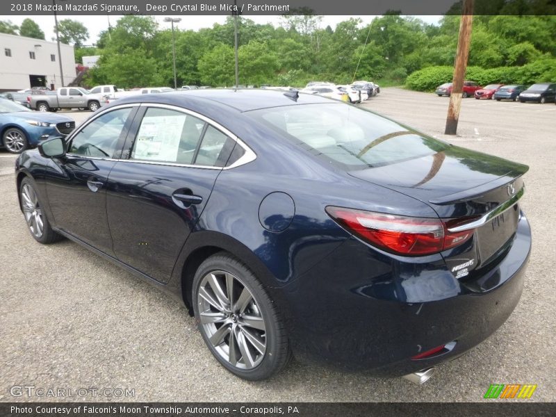 Deep Crystal Blue Mica / Parchment 2018 Mazda Mazda6 Signature