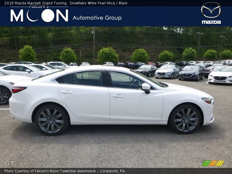Snowflake White Pearl Mica / Black 2018 Mazda Mazda6 Grand Touring