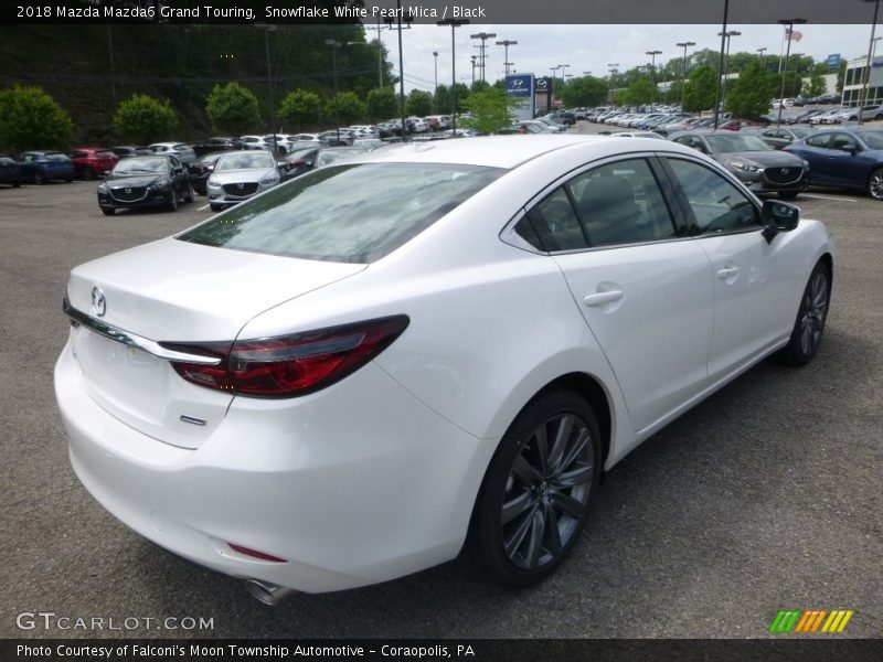 Snowflake White Pearl Mica / Black 2018 Mazda Mazda6 Grand Touring