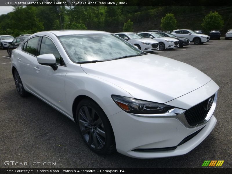 Snowflake White Pearl Mica / Black 2018 Mazda Mazda6 Grand Touring