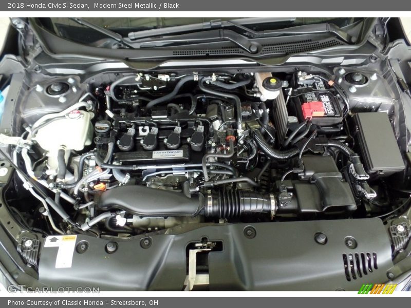 Modern Steel Metallic / Black 2018 Honda Civic Si Sedan