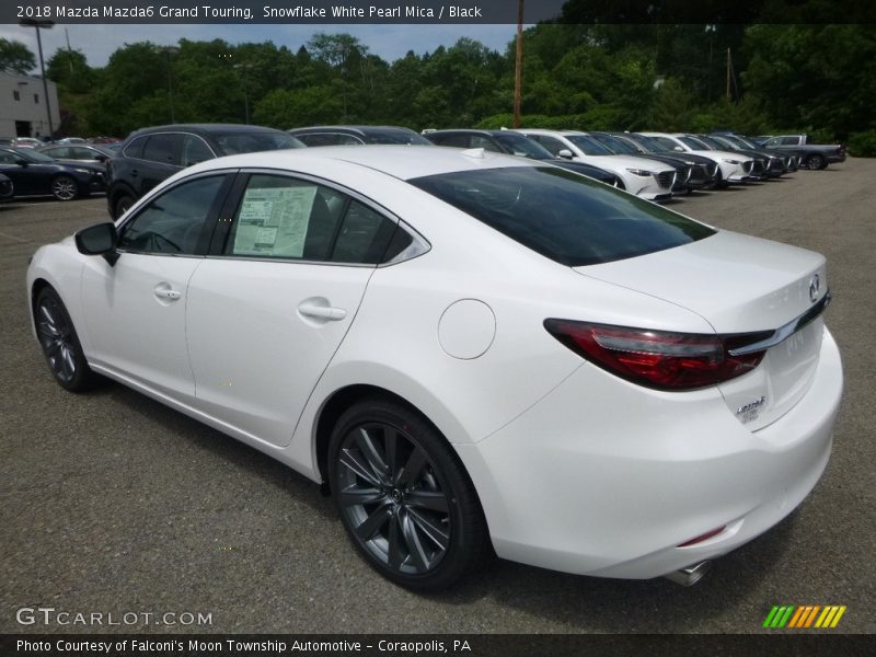 Snowflake White Pearl Mica / Black 2018 Mazda Mazda6 Grand Touring