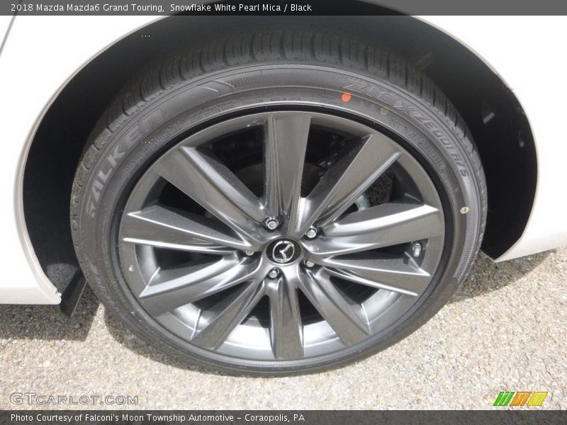 Snowflake White Pearl Mica / Black 2018 Mazda Mazda6 Grand Touring