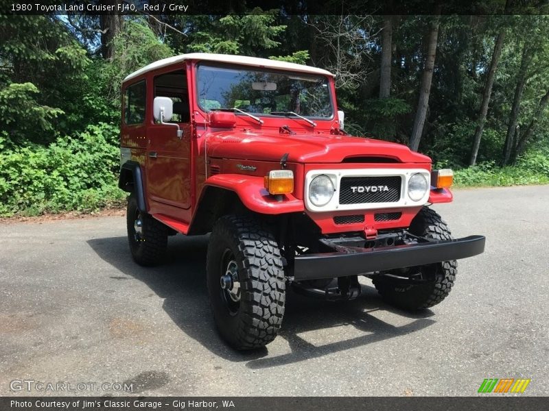 Red / Grey 1980 Toyota Land Cruiser FJ40