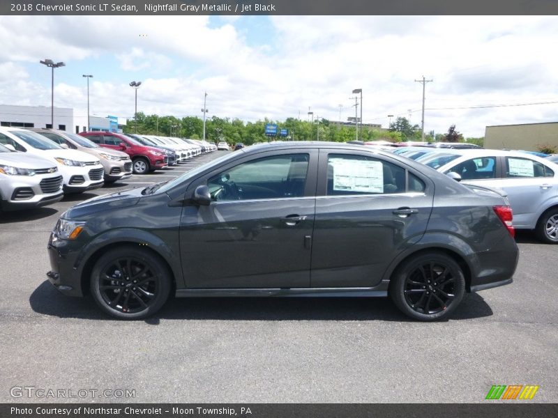 Nightfall Gray Metallic / Jet Black 2018 Chevrolet Sonic LT Sedan