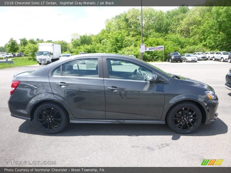 Nightfall Gray Metallic / Jet Black 2018 Chevrolet Sonic LT Sedan