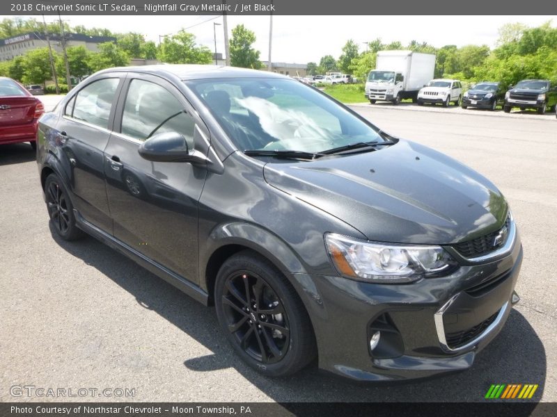 Nightfall Gray Metallic / Jet Black 2018 Chevrolet Sonic LT Sedan
