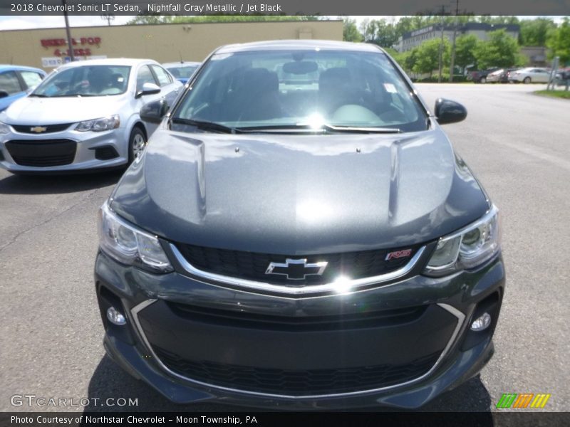 Nightfall Gray Metallic / Jet Black 2018 Chevrolet Sonic LT Sedan