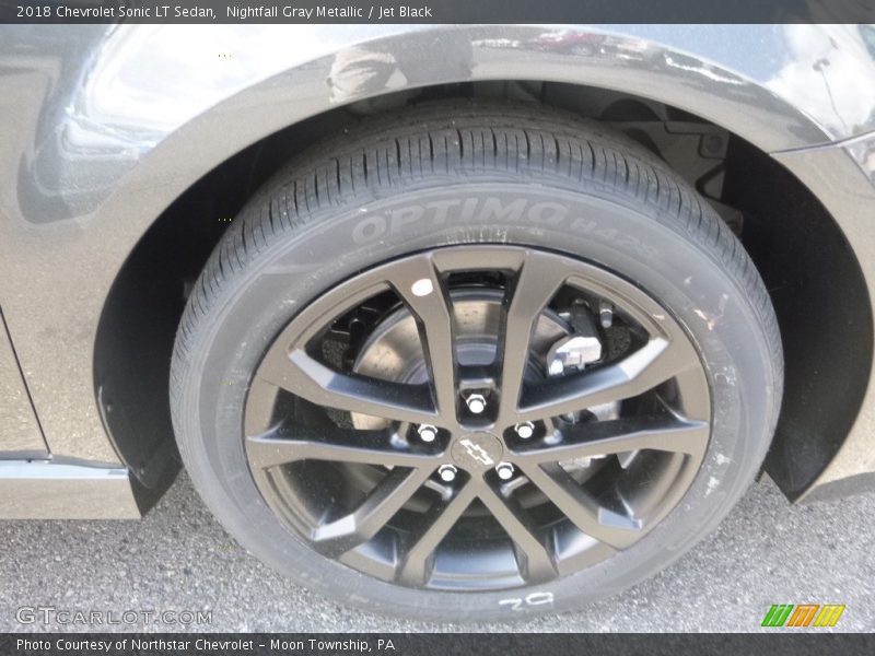 Nightfall Gray Metallic / Jet Black 2018 Chevrolet Sonic LT Sedan