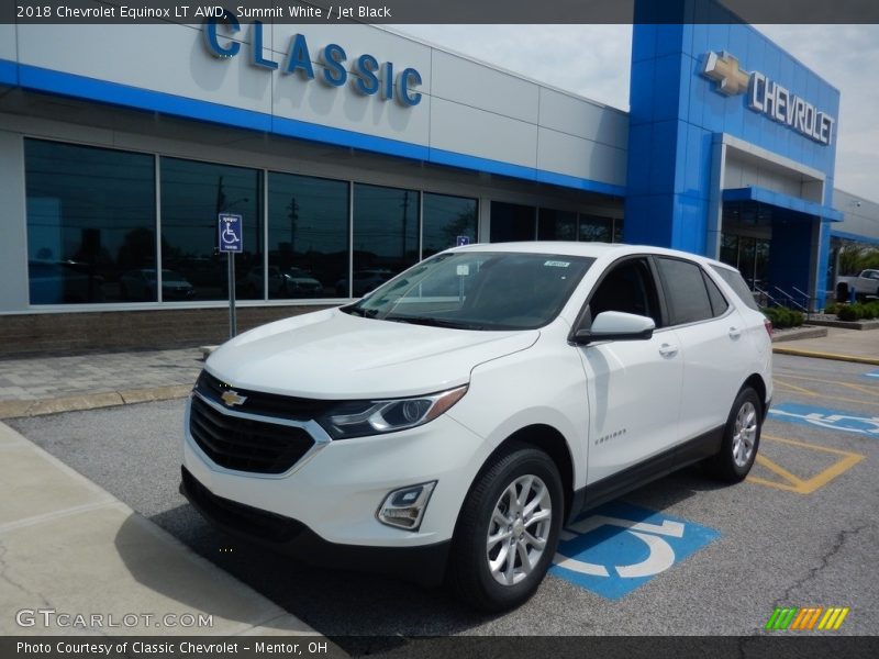 Summit White / Jet Black 2018 Chevrolet Equinox LT AWD