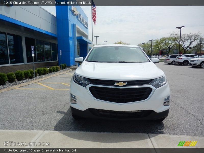 Summit White / Jet Black 2018 Chevrolet Equinox LT AWD