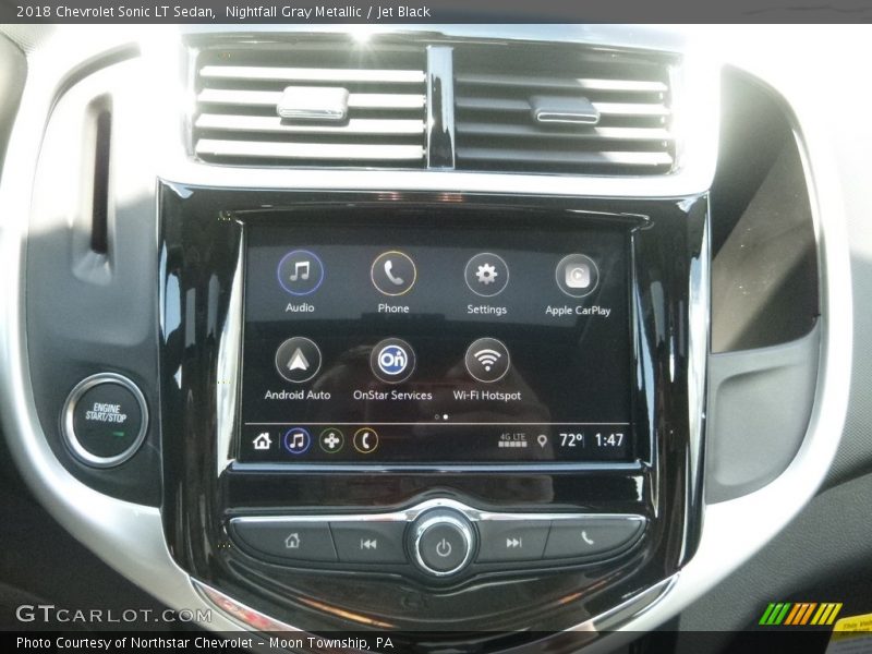 Nightfall Gray Metallic / Jet Black 2018 Chevrolet Sonic LT Sedan