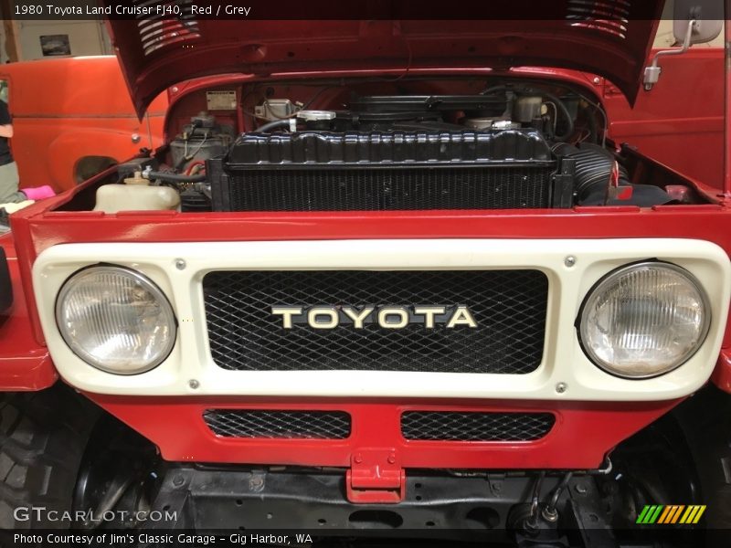 Red / Grey 1980 Toyota Land Cruiser FJ40
