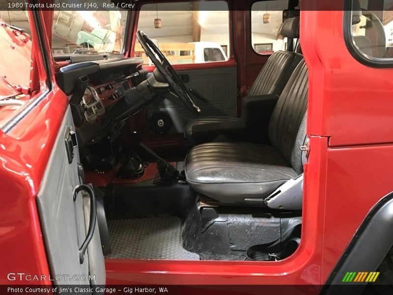 Front Seat of 1980 Land Cruiser FJ40