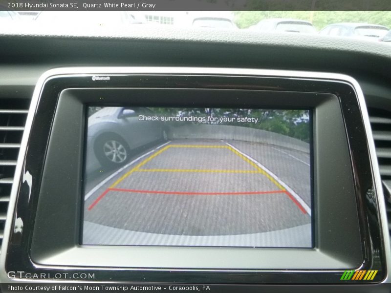 Quartz White Pearl / Gray 2018 Hyundai Sonata SE