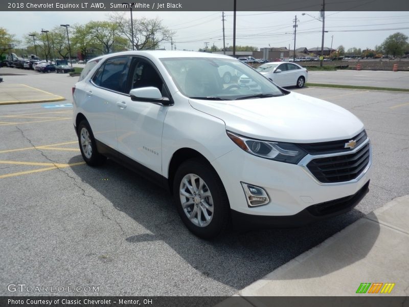 Summit White / Jet Black 2018 Chevrolet Equinox LT AWD