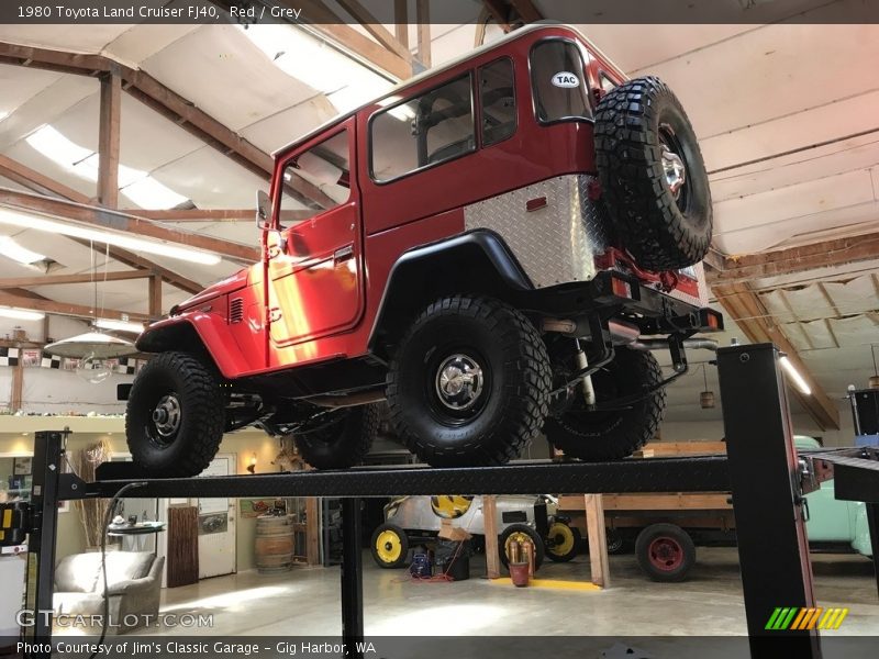 Red / Grey 1980 Toyota Land Cruiser FJ40