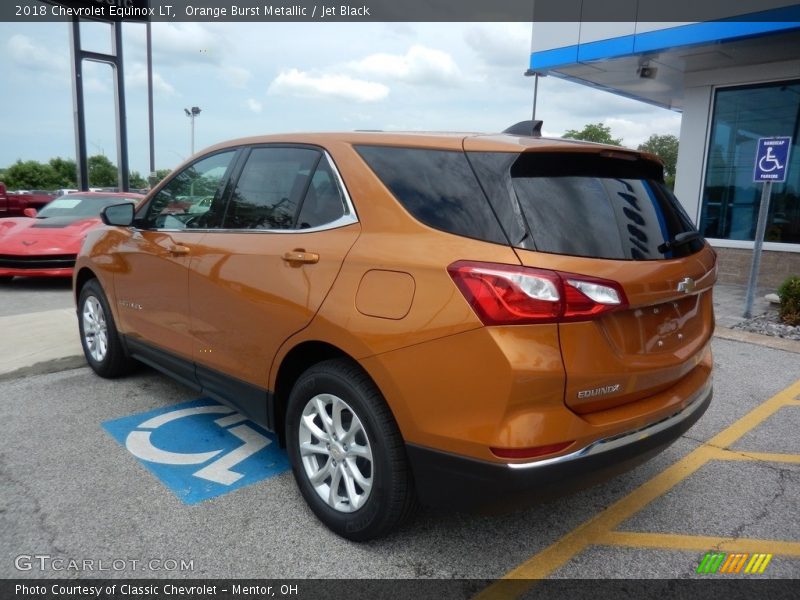 Orange Burst Metallic / Jet Black 2018 Chevrolet Equinox LT