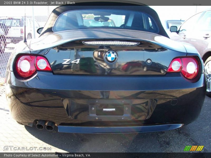 Jet Black / Black 2003 BMW Z4 3.0i Roadster