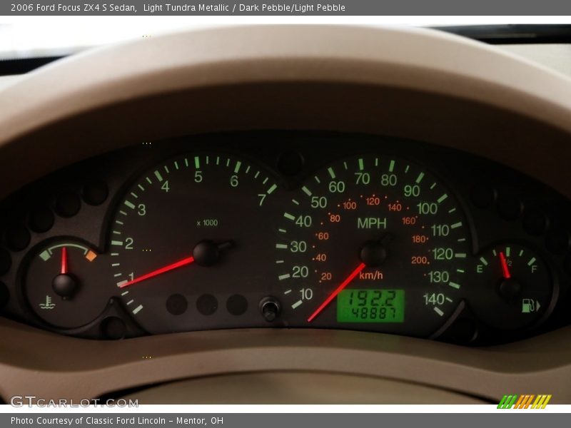 Light Tundra Metallic / Dark Pebble/Light Pebble 2006 Ford Focus ZX4 S Sedan