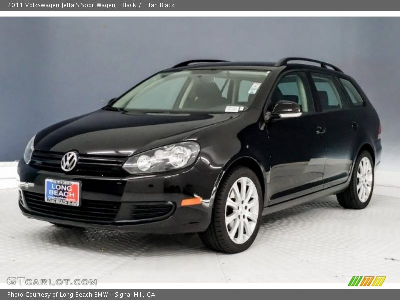 Black / Titan Black 2011 Volkswagen Jetta S SportWagen