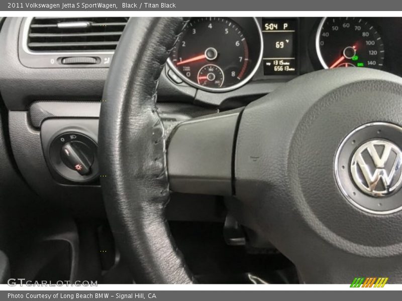 Black / Titan Black 2011 Volkswagen Jetta S SportWagen
