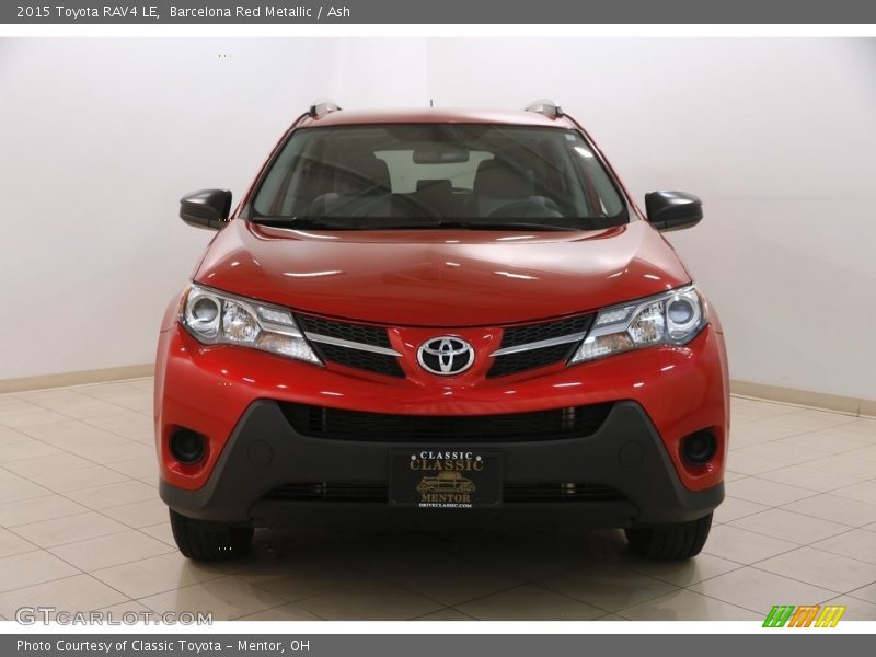 Barcelona Red Metallic / Ash 2015 Toyota RAV4 LE