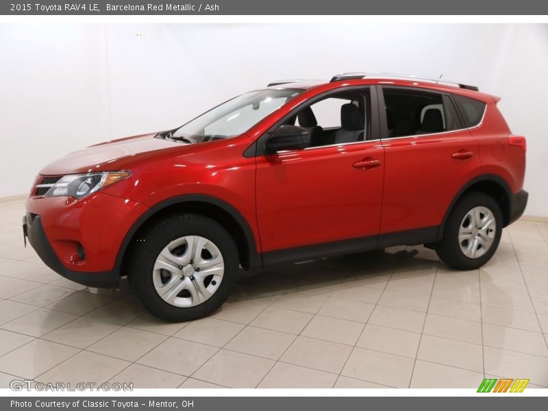 Barcelona Red Metallic / Ash 2015 Toyota RAV4 LE