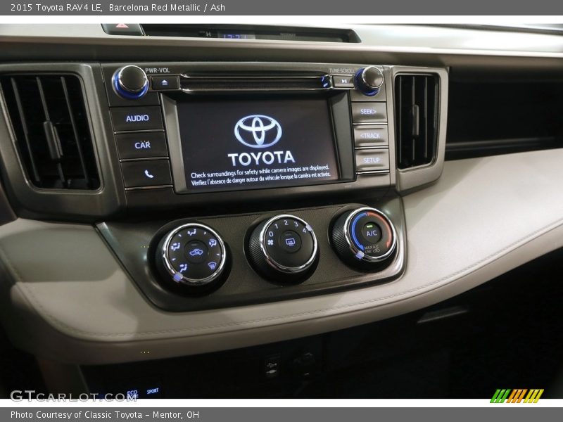 Barcelona Red Metallic / Ash 2015 Toyota RAV4 LE