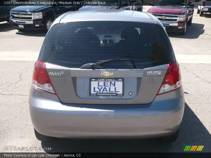 Medium Gray / Charcoal Black 2007 Chevrolet Aveo 5 Hatchback