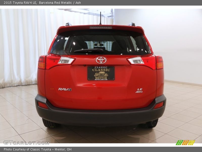 Barcelona Red Metallic / Ash 2015 Toyota RAV4 LE