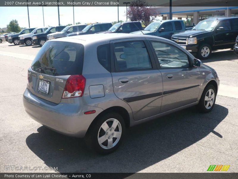 Medium Gray / Charcoal Black 2007 Chevrolet Aveo 5 Hatchback