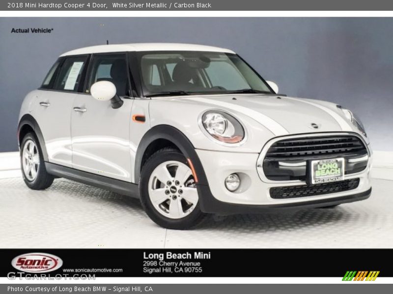 White Silver Metallic / Carbon Black 2018 Mini Hardtop Cooper 4 Door