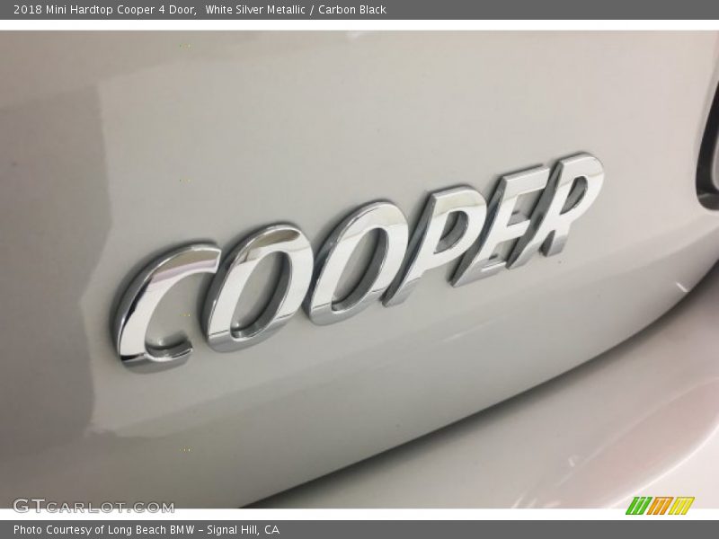 White Silver Metallic / Carbon Black 2018 Mini Hardtop Cooper 4 Door